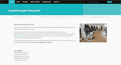 Desktop Screenshot of fysiotherapieheiszwolf.nl