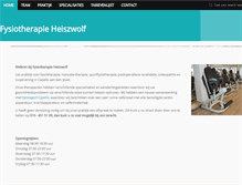 Tablet Screenshot of fysiotherapieheiszwolf.nl